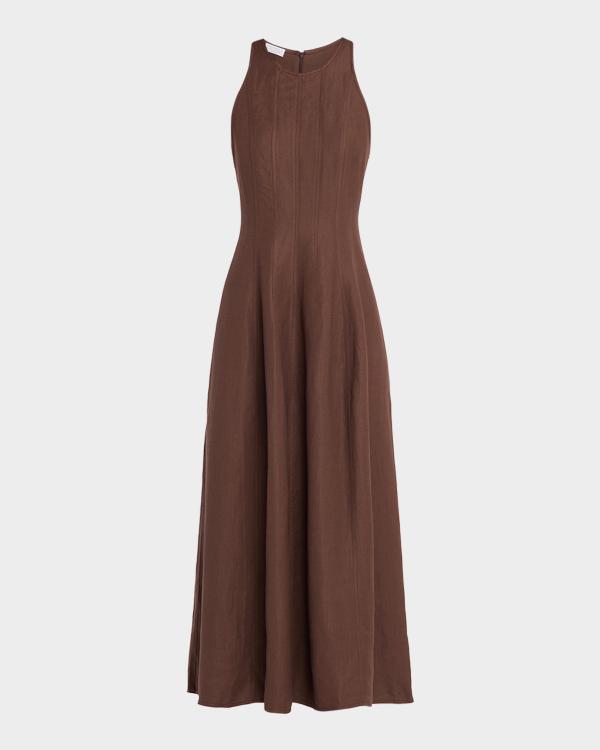 the row brown dress Kaori Dress Brown  The Row