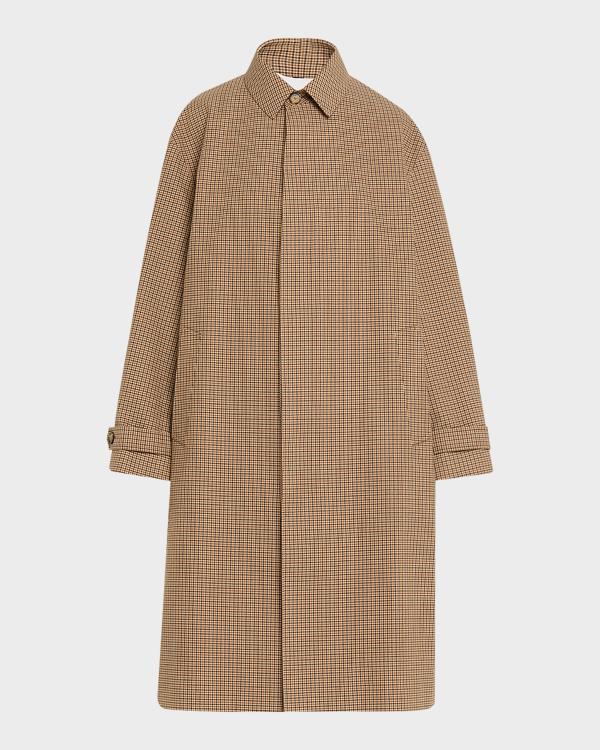 Prada Hooded Technical Poplin Raincoat | Neiman Marcus