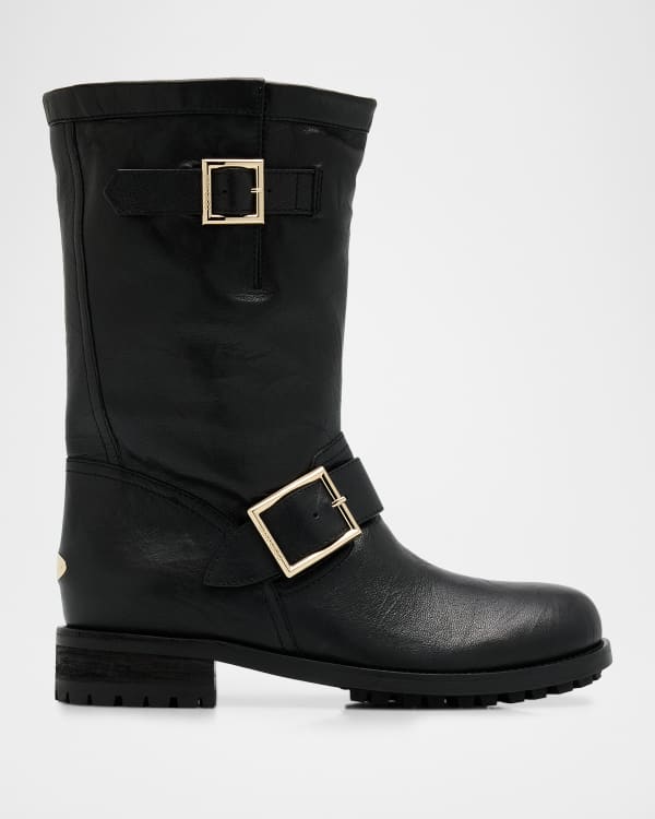 Jimmy Choo Noemi 45 Suede Combat Boots | Neiman Marcus