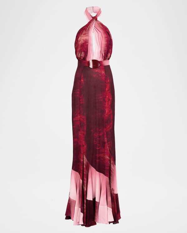 Figue Harley Floral Crystal Long-Sleeve Maxi Dress | Neiman Marcus
