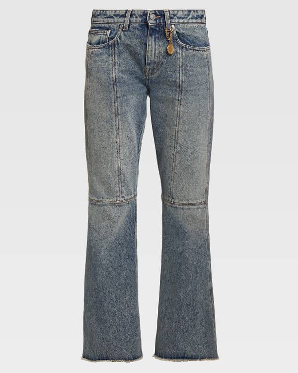 Amiri Zip-Up Flare Jeans | Neiman Marcus