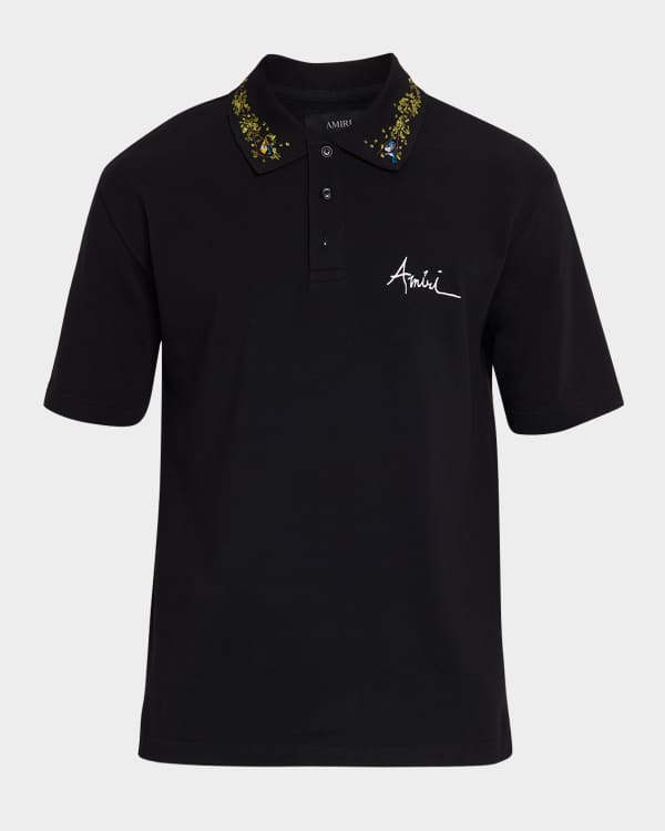 Amiri Men's Sequin Fringe Dress Shirt | Neiman Marcus