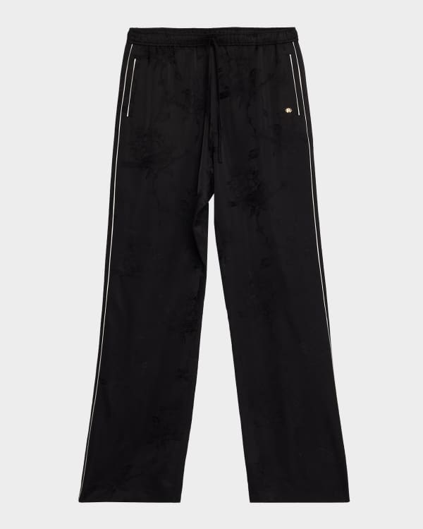 Amiri Men's Metallic Pinstripe Kick Flare Dress Pants | Neiman Marcus