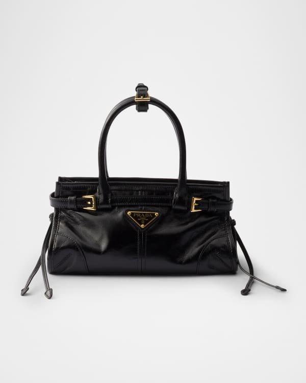 Prada Soft Sound Medium Suede Shoulder Bag | Neiman Marcus