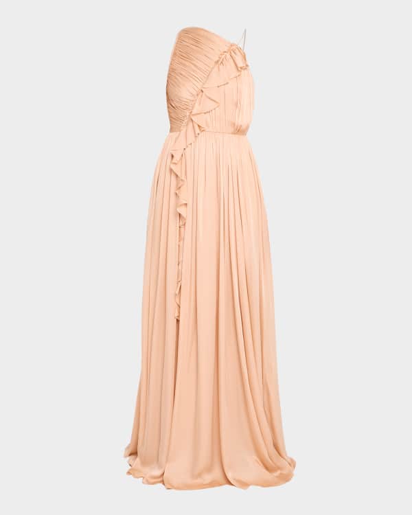 A.L.C. Draped Satin Poppy Gown | Neiman Marcus