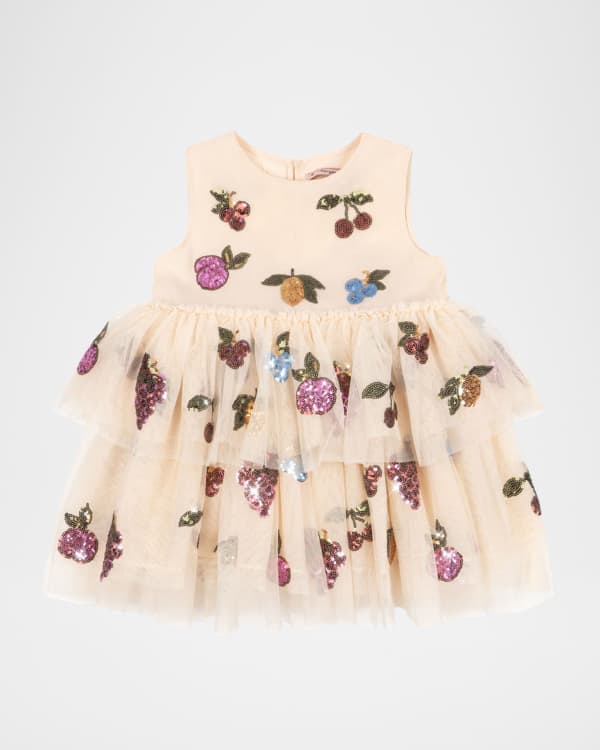 Konges Slojd Girl's Tullie Puff Sleeve Dress, Size 18M-8 | Neiman