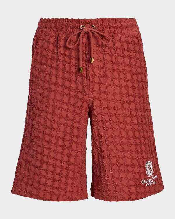 Bottega Veneta Men's Light Cotton Twill Shorts | Neiman Marcus