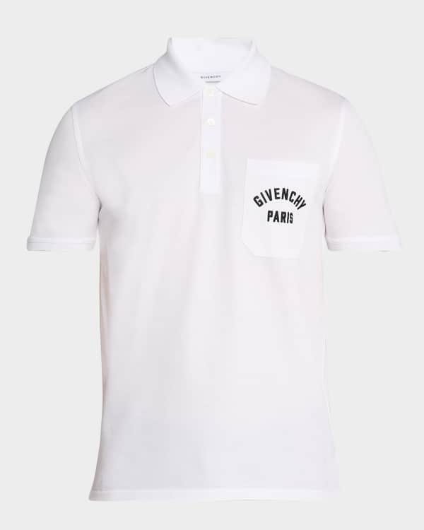 Givenchy Men's Mesh Knit Short-Sleeve Polo Shirt | Neiman Marcus