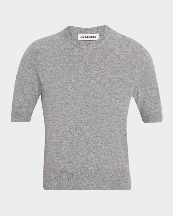 Prada Crewneck Diamond Knit Cashmere Sweater | Neiman Marcus