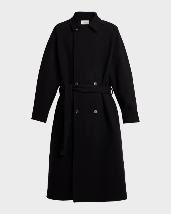 Givenchy Men's Double-Face Wool Peacoat | Neiman Marcus