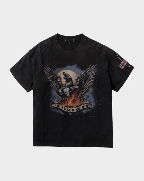 WHO DECIDES WAR Men's Thorned Jersey T-Shirt | Neiman Marcus
