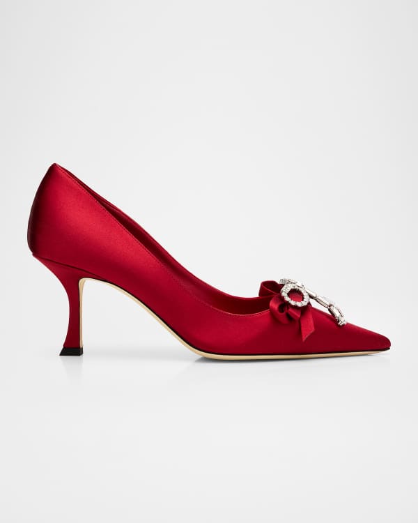 Jimmy Choo Love 85 Nappa Embroidered Pumps | Neiman Marcus