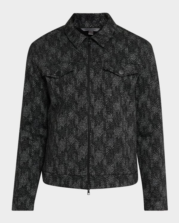 John Varvatos Men's Ansel Sheepskin Leather Full-Zip Jacket
