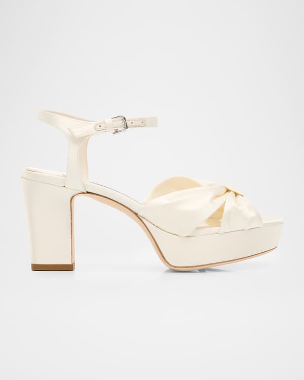 Stella McCartney 55mm Elyse Patent Platform Sandals | Neiman Marcus