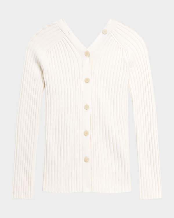 Fold-Over Long-Sleeve Cashmere Turtleneck Sweater
