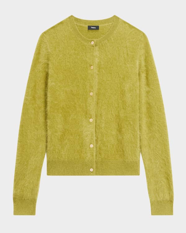 Fold-Over Long-Sleeve Cashmere Turtleneck Sweater