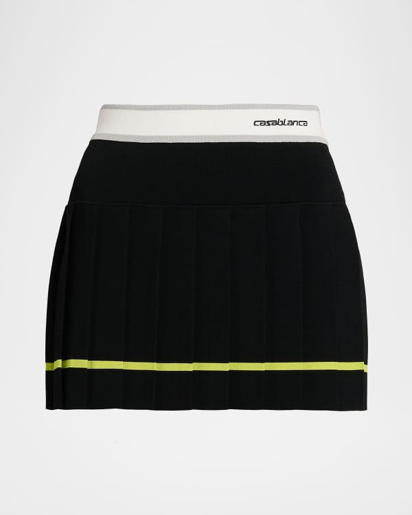Amiri Rib-Knit Mini Skirt | Neiman Marcus