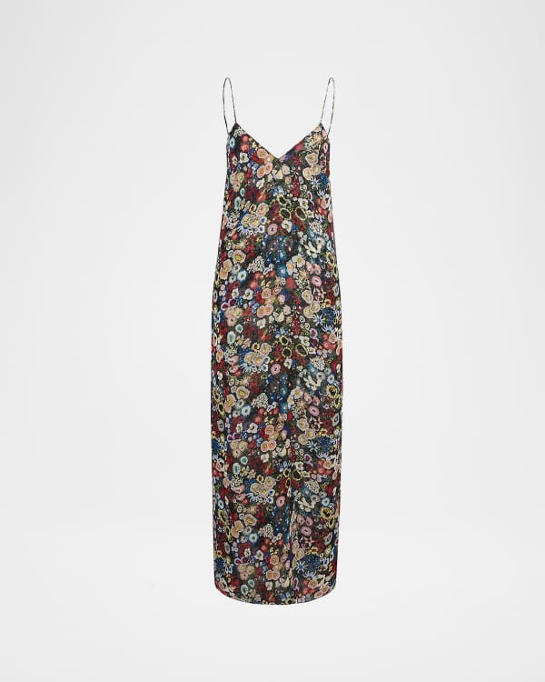 Khaite Vernetta Long Jersey Dress | Neiman Marcus