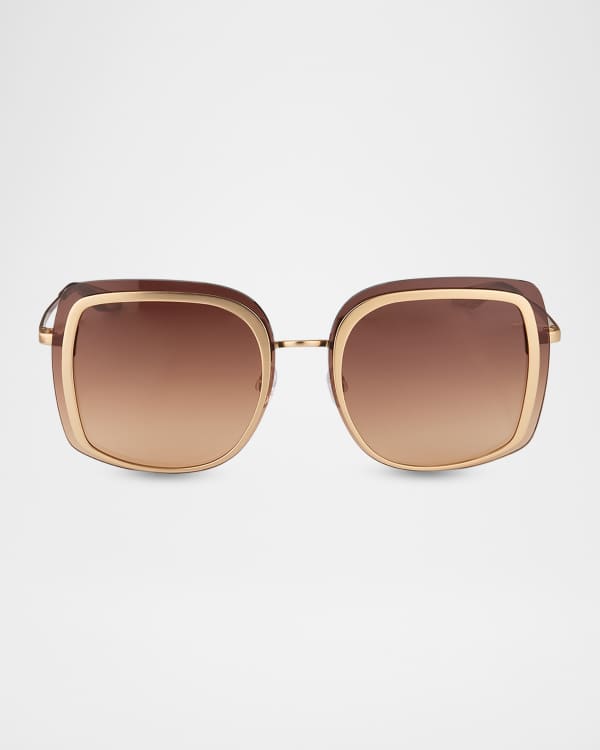 Tory Burch TY7219U Rectangular Acetate Sunglasses | Neiman Marcus