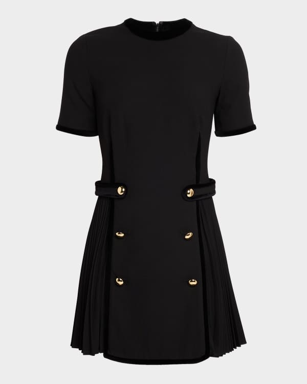 Faithfull the Brand Reign Stripe Draped Mini Dress | Neiman Marcus