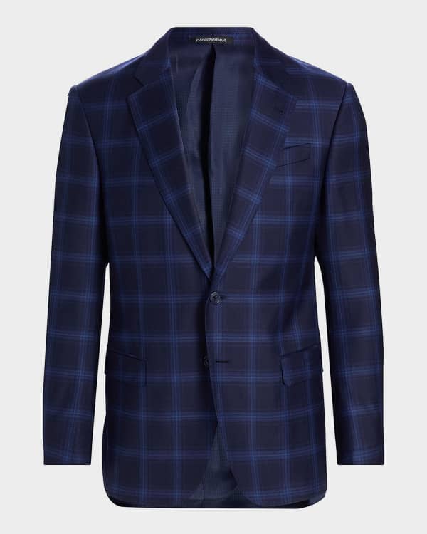 Giorgio Armani Men's Seersucker Suit Separate Jacket | Neiman Marcus