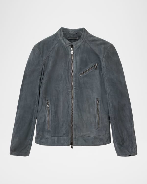 John Varvatos Men's Ansel Sheepskin Leather Full-Zip Jacket