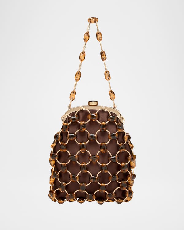 Cult Gaia Kazi Flap Leather Crossbody Bag | Neiman Marcus