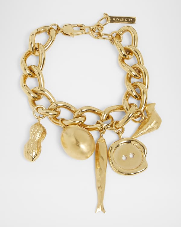Givenchy G-Chain Lock Small Bracelet, Gold | Neiman Marcus