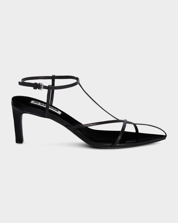Jil Sander Woven Calfskin Gladiator Sandals | Neiman Marcus