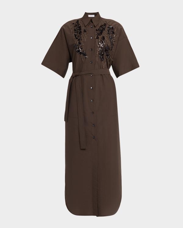 Dries Van Noten Ducy Silk Chiffon Midi Dress | Neiman Marcus
