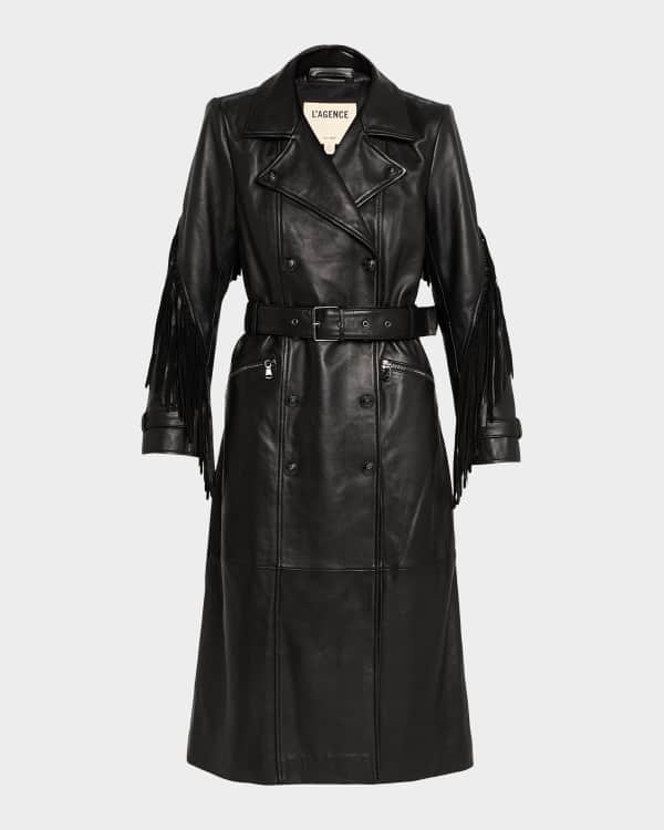 Emporio Armani Belted Technical Cotton Trench Coat | Neiman Marcus