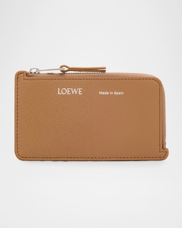 Loewe Puzzle Edge Compact Wallet in Leather with Zipper | Neiman