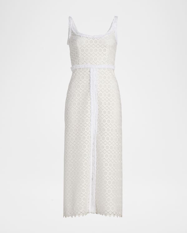 Giambattista Valli Check Metallic Eyelash Tweed Sleeveless Mini