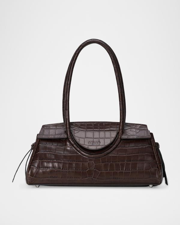 STAUD Ollie Metallic Leather Shoulder Bag | Neiman Marcus