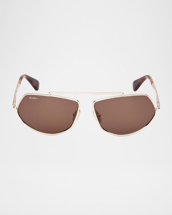 Max Mara Spark 6 Rectangle Acetate Sunglasses | Neiman Marcus display picture 2