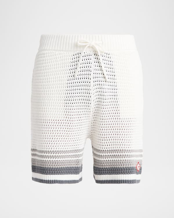 Dries Van Noten Men's Piperi Sequin Drawstring Shorts | Neiman Marcus