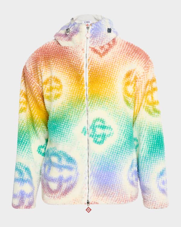 Dries Van Noten Men's Haxel Cotton Floral Hoodie with Embroidery