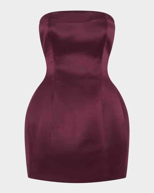 knee length dresses for ladies Selma Mini Crepe Dress – Retrofete main image 1