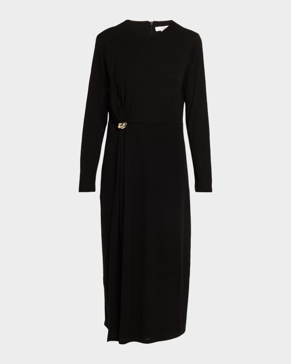 Theory Sleeveless A-Line Wrap Dress | Neiman Marcus