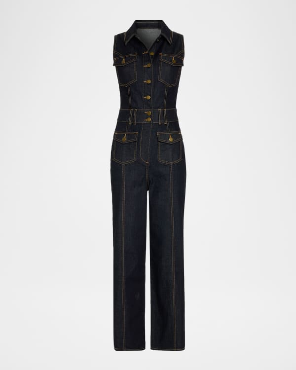Ramy Brook Myra Pleated One-Shoulder Jumpsuit | Neiman Marcus