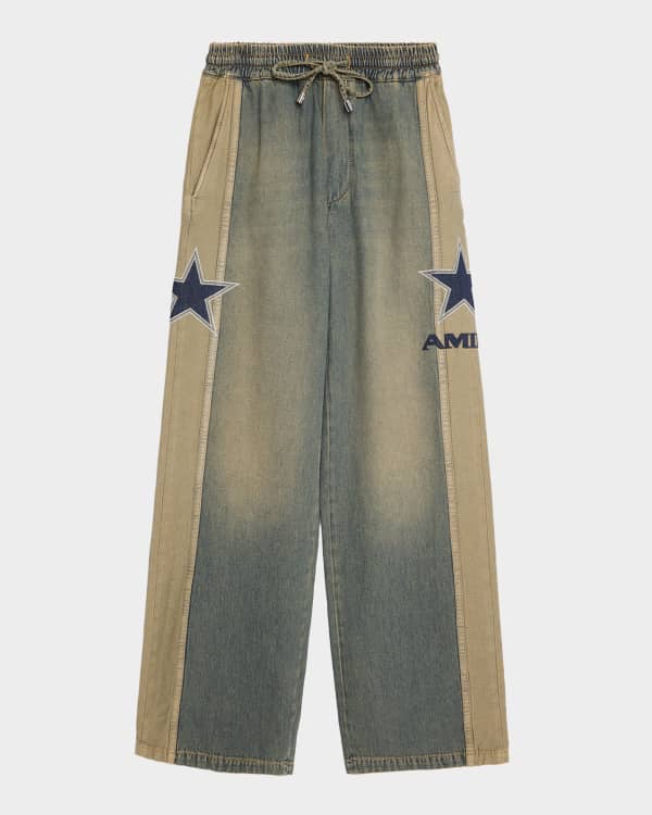 Amiri Men's Bleached MA Paisley MX1 Skinny Jeans | Neiman Marcus