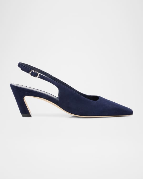 Marc Fisher LTD Esther Leather Slingback Pumps | Neiman Marcus