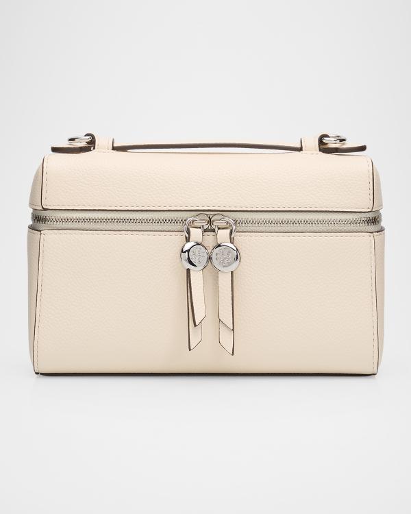 Tory Burch Lee Radziwill Petite Croc-Embossed Top-Handle Bag