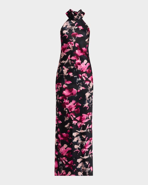 Ramy Brook High-Low One-Shoulder Kimono-Sleeve Gown | Neiman Marcus