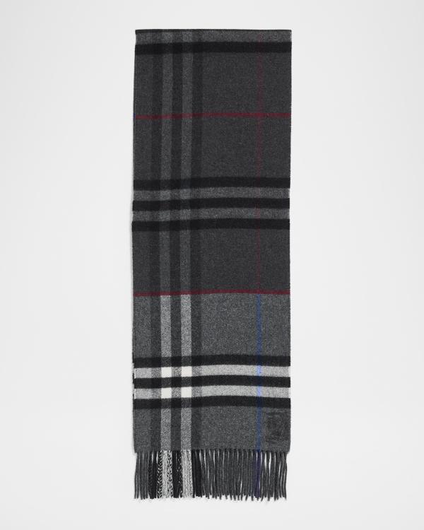 Burberry Men's Wool Logo B-Shield Scarf | Neiman Marcus