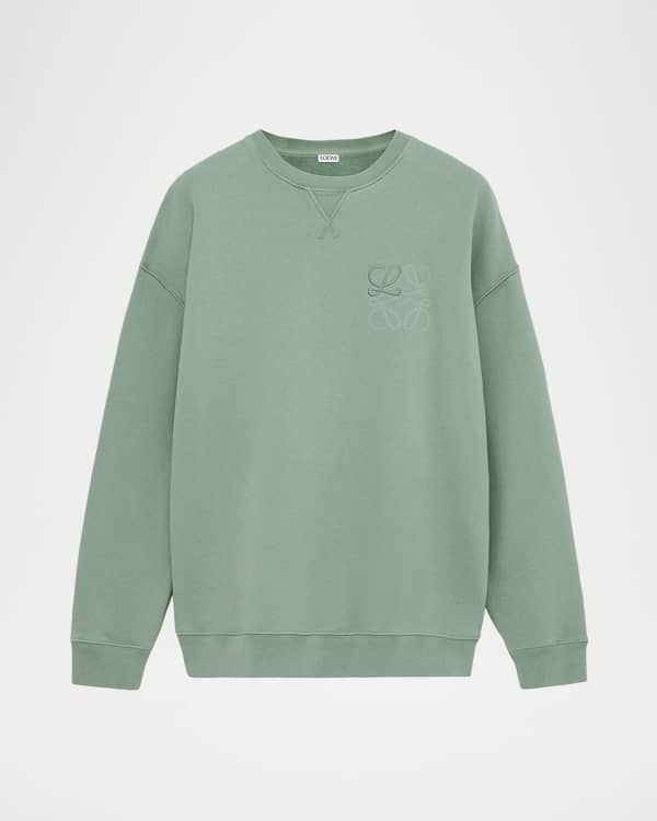 Loewe Men's Embroidered Logo Sweatshirt | Neiman Marcus