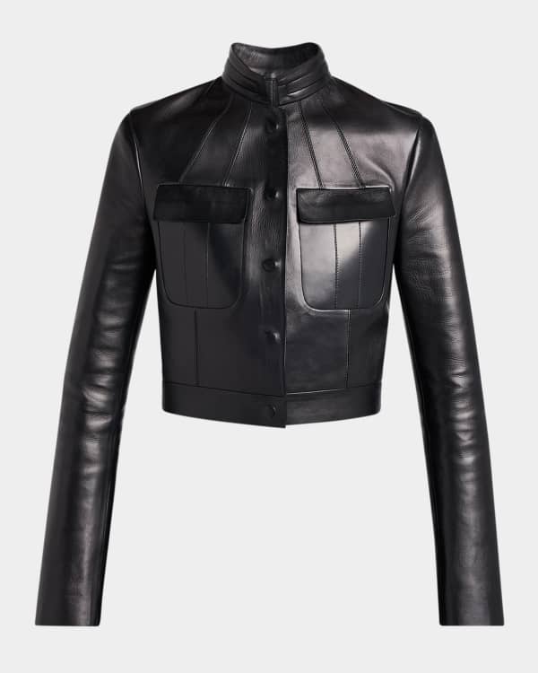 Jacquemus The Tore Leather Jacket | Neiman Marcus