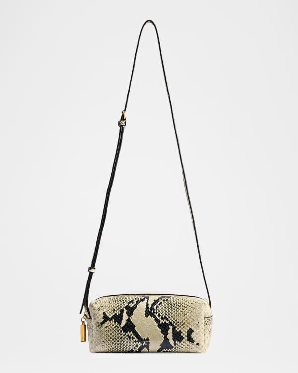 Khaite Maeve Small Zip Leather Crossbody Bag | Neiman Marcus