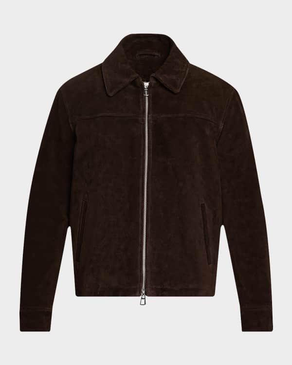 Neiman Marcus Men's Wool Double-Face Field Jacket | Neiman Marcus