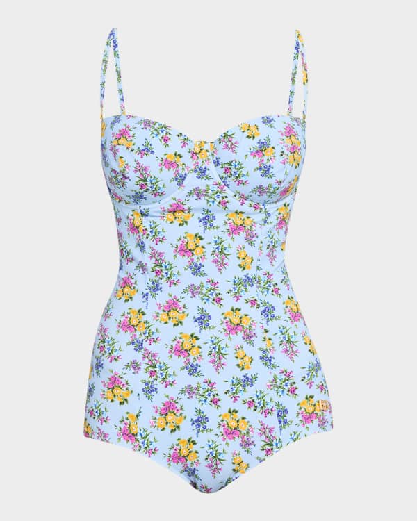 Dolce&Gabbana Cherry-Print Balconette One-Piece Swimsuit | Neiman